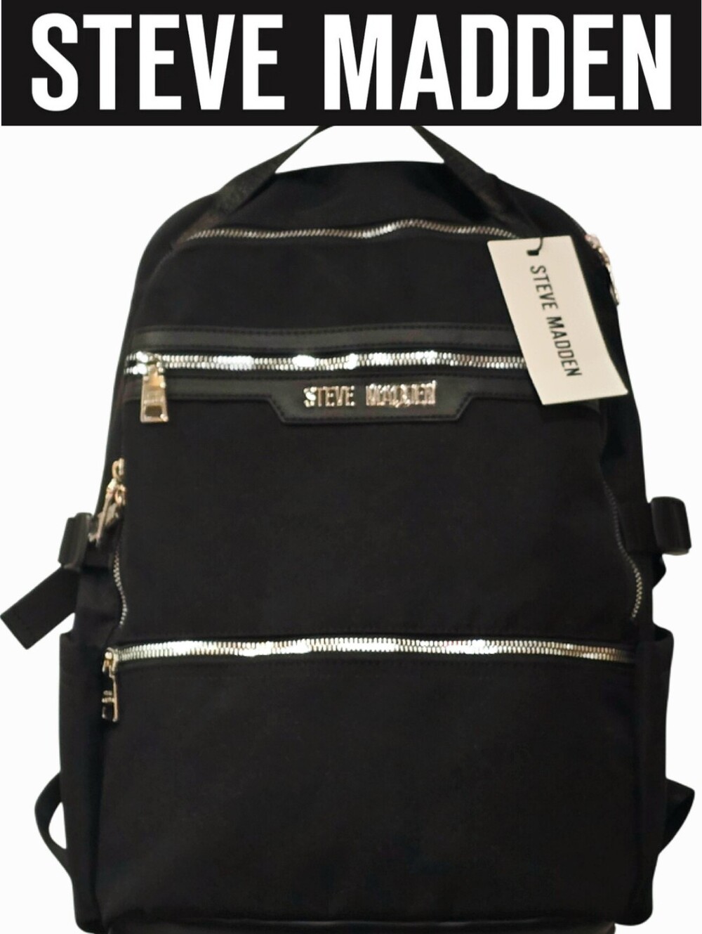 Steve Madden BHarlan Utility Backpack- Black - Picture 1 of 10